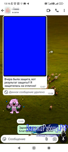 Положительный отзыв о выполненной на заказ выпускной квалификационной работе (ВКР) из Ватсап